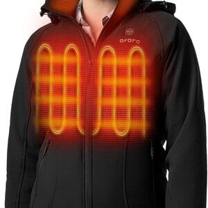 Upgraded] Women's 4-Zone Heated Jacket with Heated Collar, Heated Coat with Deta